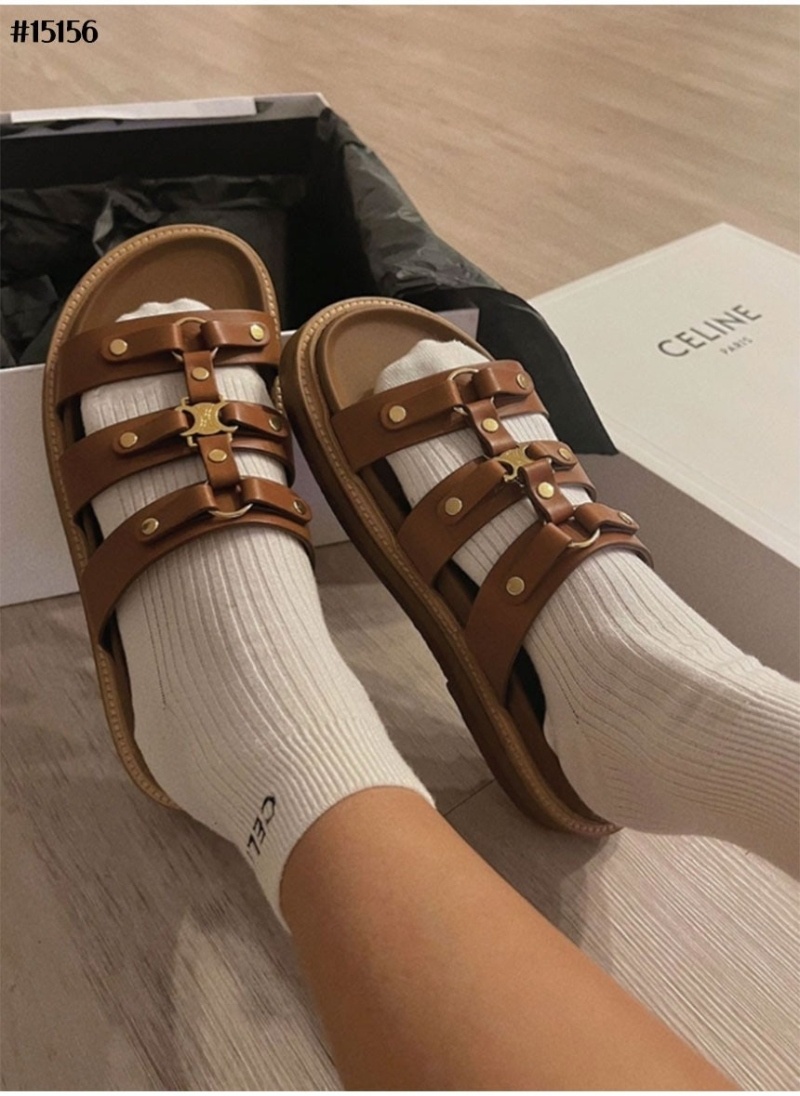 셀린느 티피 슬라이드 스트랩 샌들