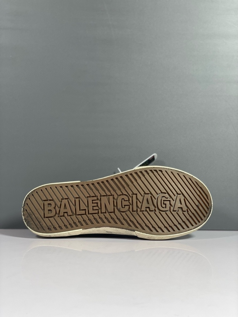 발렌시아가 파리 블루 디스트로이드 데님 스니커즈 뮬