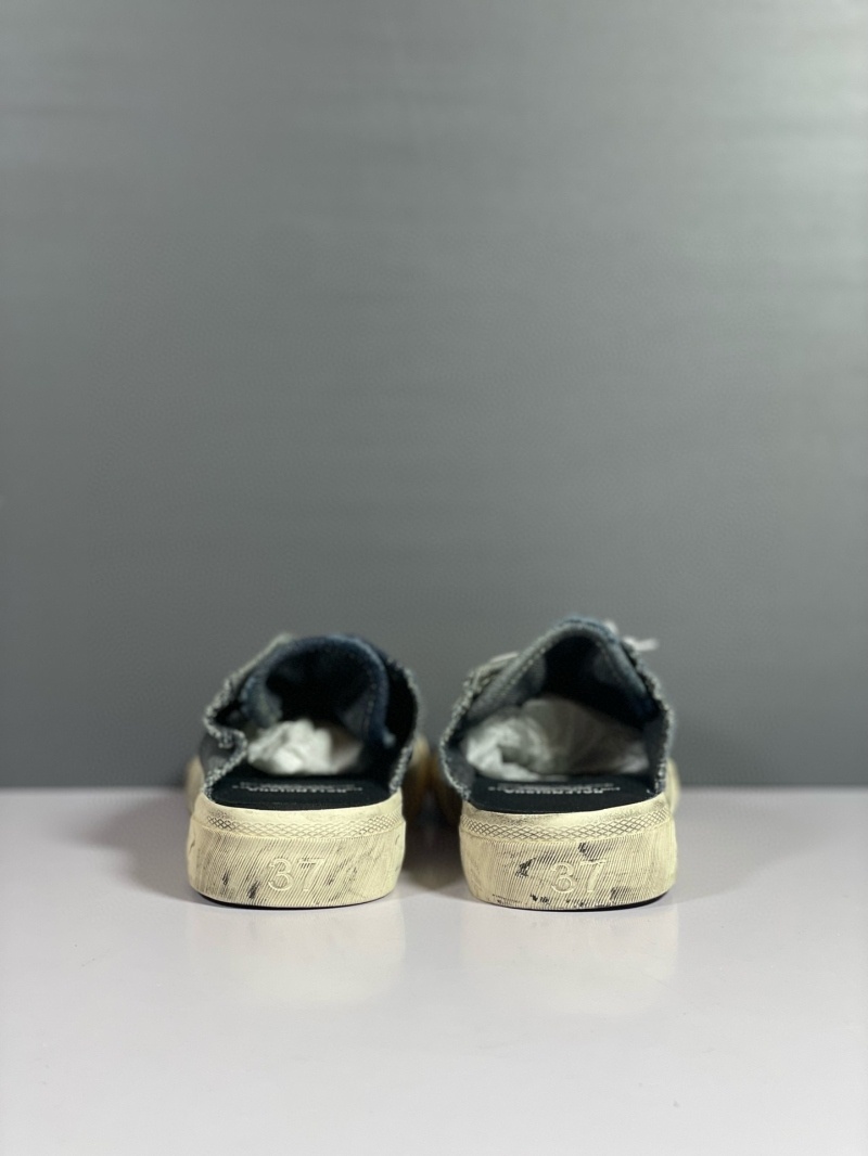 발렌시아가 파리 블루 디스트로이드 데님 스니커즈 뮬