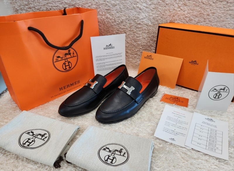 에르메스 소가죽 파리 로퍼