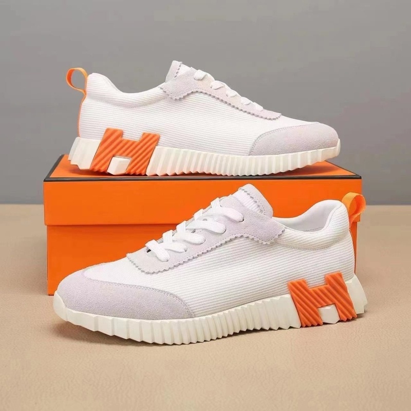 에르메스 바운싱 스니커즈 화이트 & 오렌지