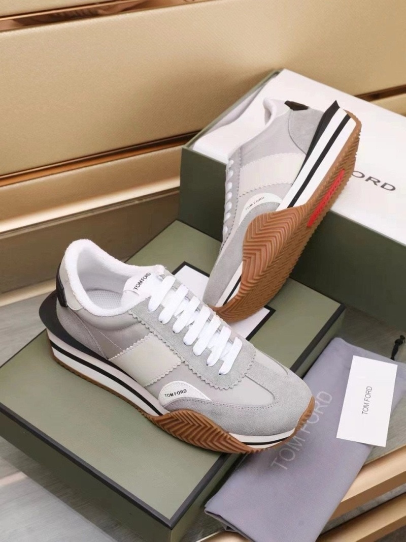 톰포드  제임스 레더 스웨이드 - 그레이