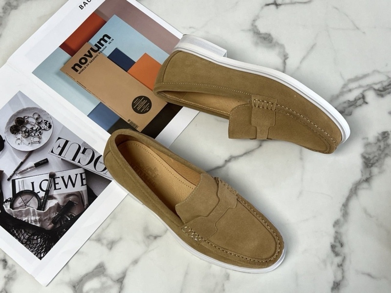 에르메스 기욤 남성 로퍼 스웨이드 베이지