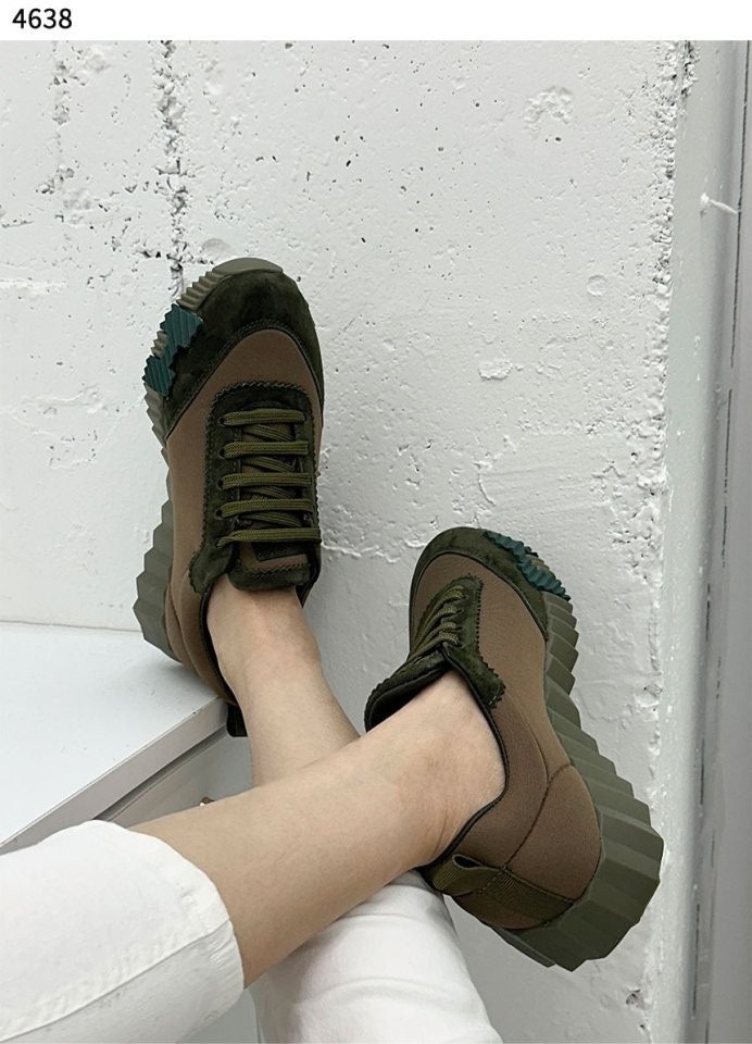 에르메스 바운싱 스니커즈 - 카키