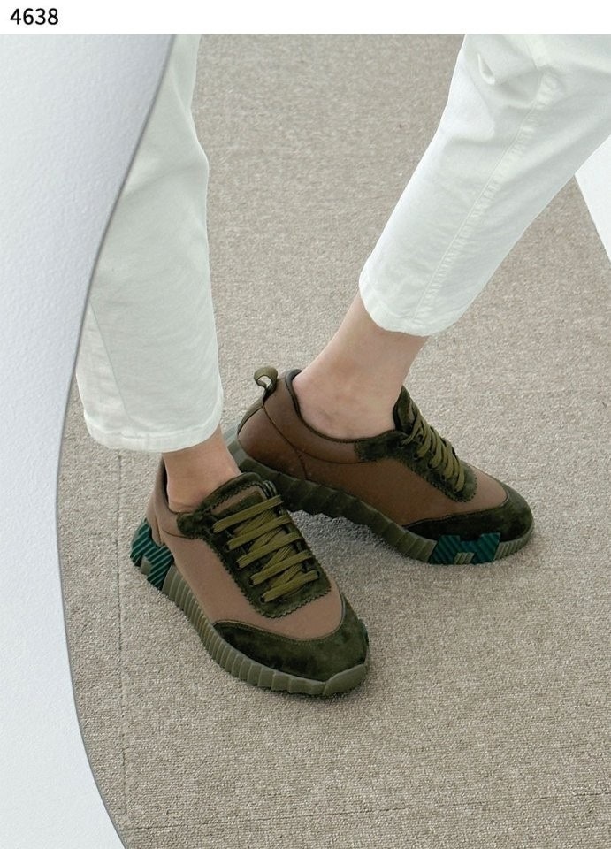 에르메스 바운싱 스니커즈 - 카키