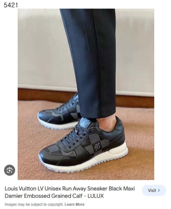 루이비통 런어웨이 스니커즈 맥시 다미에 블랙