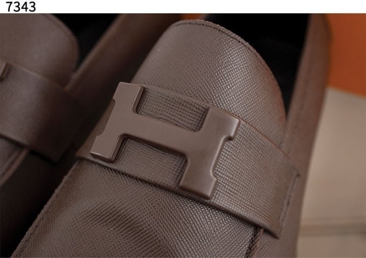 에르메스 H 파리 로퍼 - 브라운