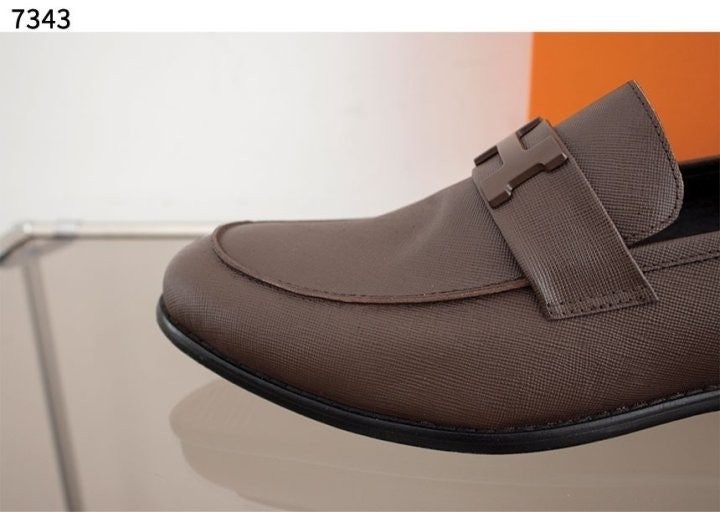 에르메스 H 파리 로퍼 - 브라운