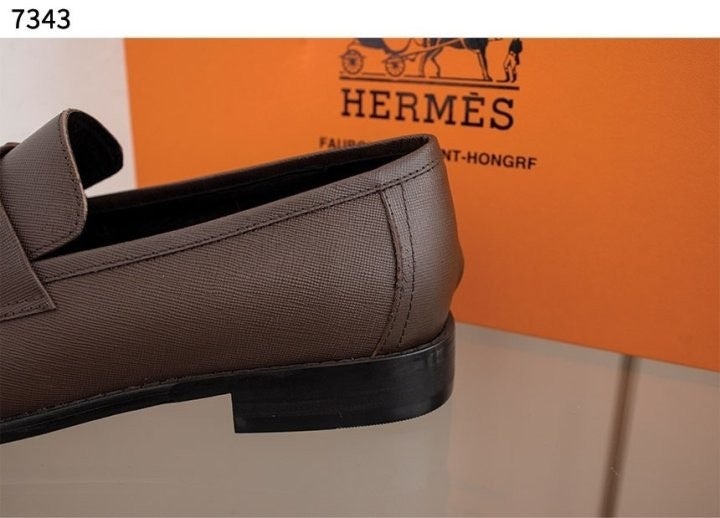 에르메스 H 파리 로퍼 - 브라운