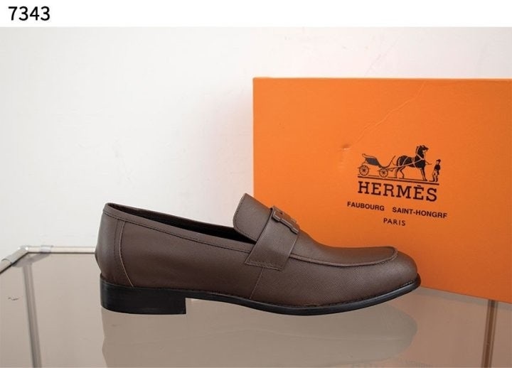 에르메스 H 파리 로퍼 - 브라운