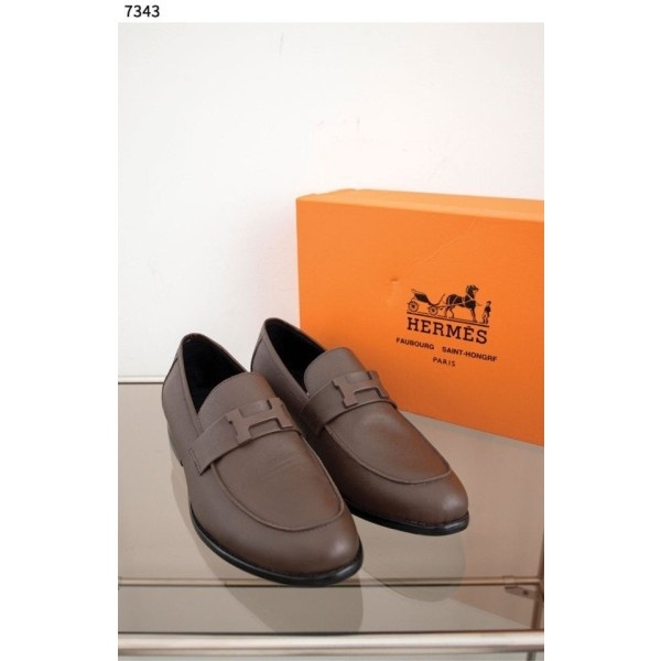 에르메스 H 파리 로퍼 - 브라운