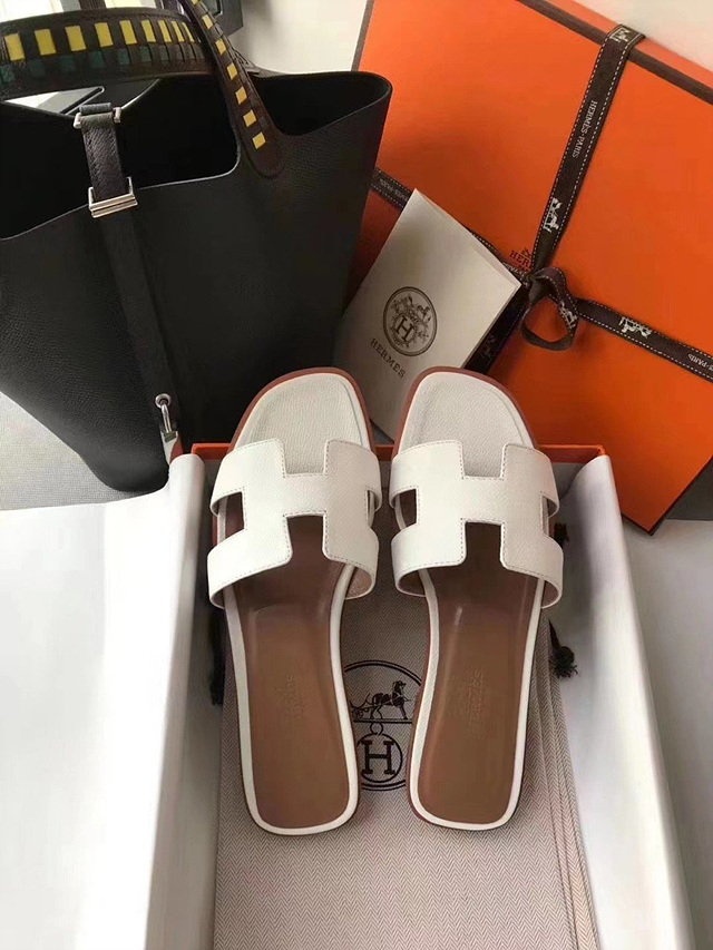 에르메스 오란 화이트 - 앱송가죽