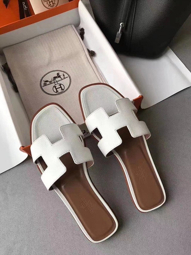 에르메스 오란 화이트 - 앱송가죽