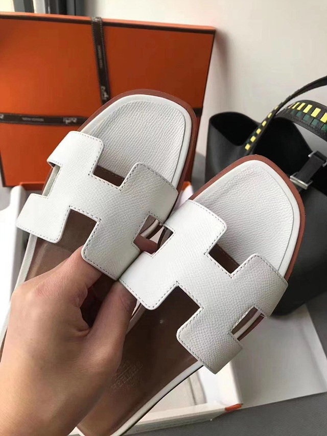 에르메스 오란 화이트 - 앱송가죽