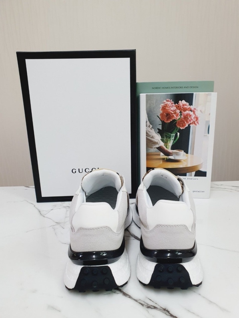 구찌 GG로고 화이트&브라운 스니커즈