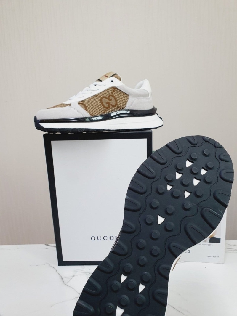 구찌 GG로고 화이트&브라운 스니커즈
