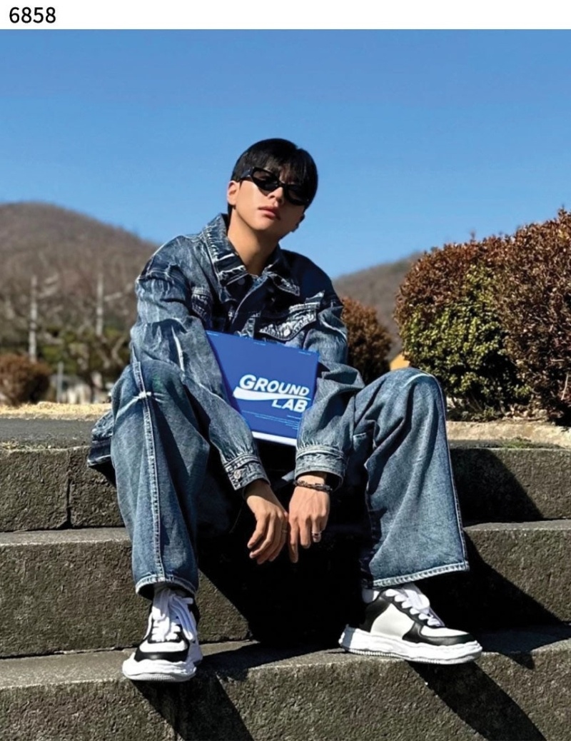 메종 미하라 야스히로 MMY 수입고급 웨인 OG 솔 레더 로우탑 스니커즈