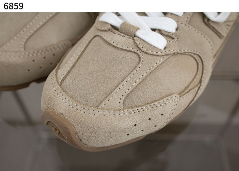 뉴발란스 x 미우미우 530 스웨이드 메쉬 스니커즈 에크루