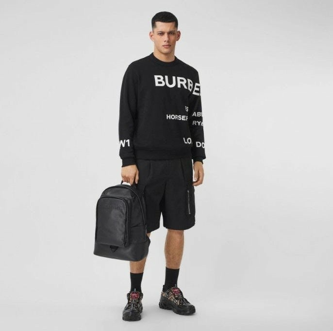 버버리 빈티지 체크 코튼 레더 스니커즈