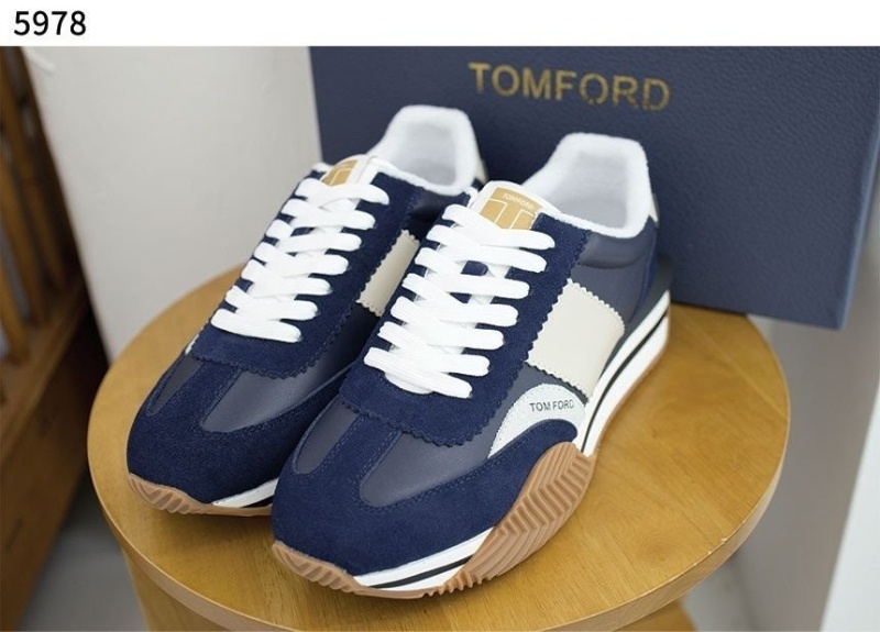 톰포드 로고 제임스 스니커즈 네이비