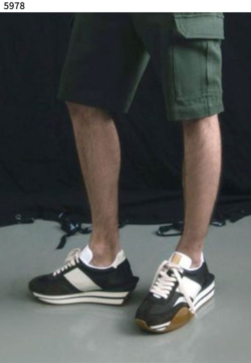 톰포드 로고 제임스 스니커즈 네이비