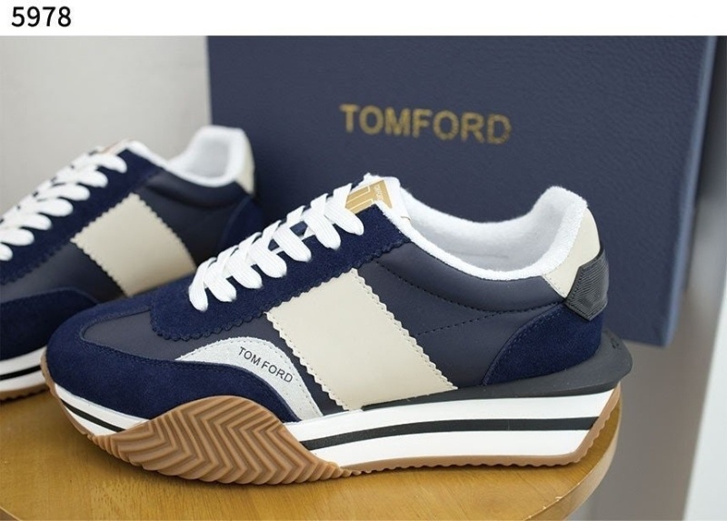 톰포드 로고 제임스 스니커즈 네이비