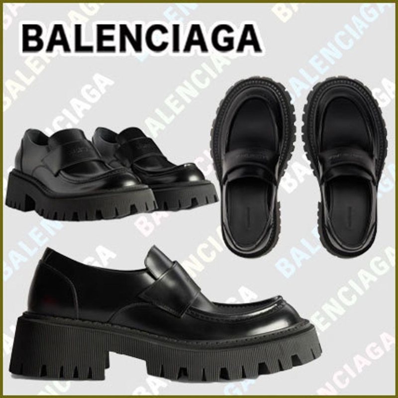 발렌시아가 트랙터 로퍼 블랙 - 2 Type