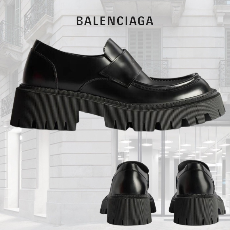 발렌시아가 트랙터 로퍼 블랙 - 2 Type