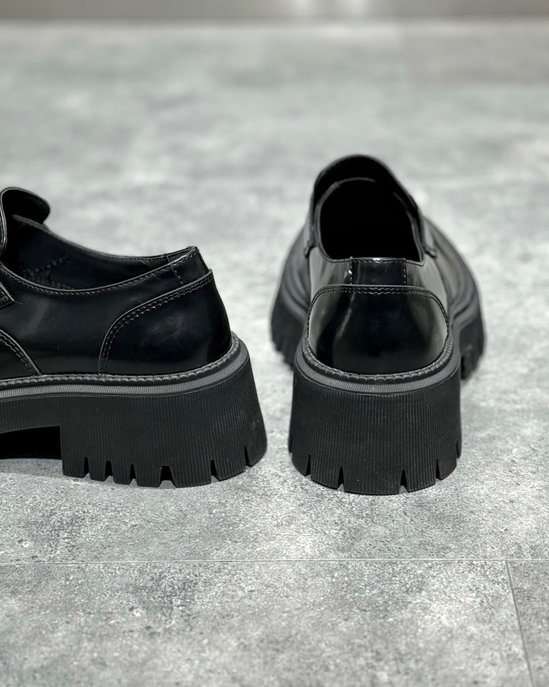 발렌시아가 트랙터 로퍼 블랙 - 2 Type