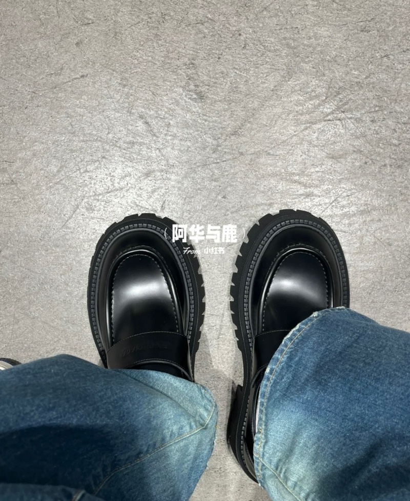 발렌시아가 트랙터 로퍼 블랙 - 2 Type