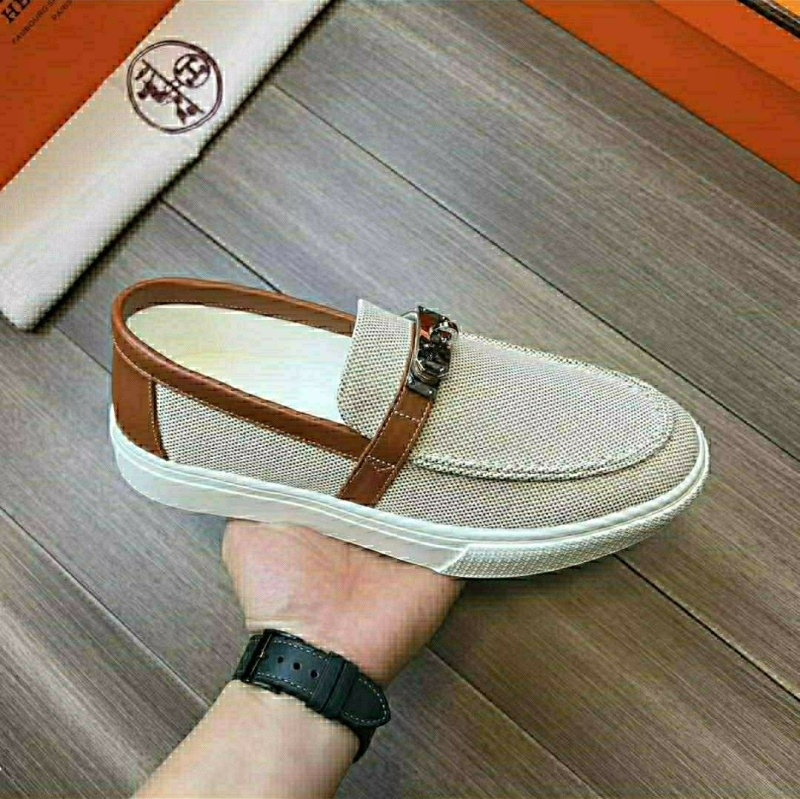 에르메스 게임 켈리 로퍼 -브라운-