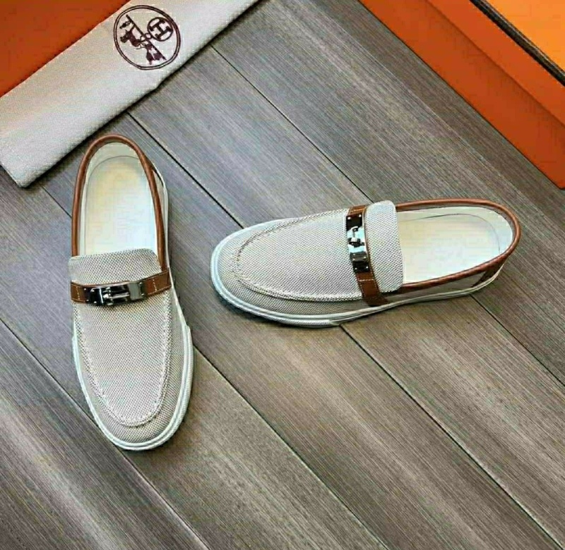 에르메스 게임 켈리 로퍼 -브라운-