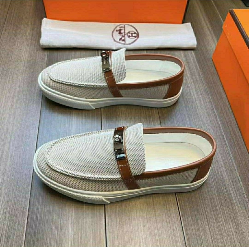 에르메스 게임 켈리 로퍼 -브라운-