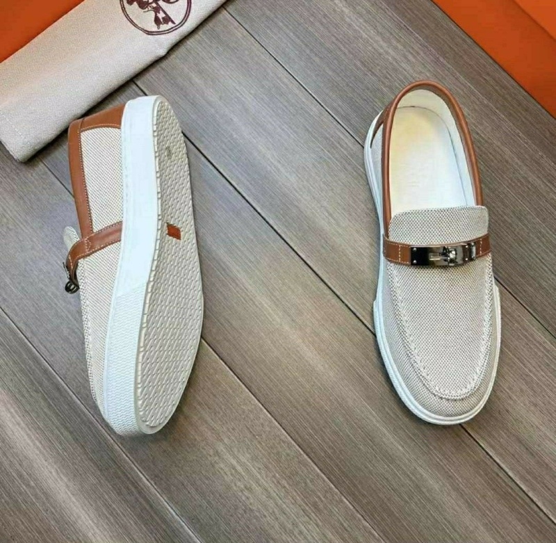 에르메스 게임 켈리 로퍼 -브라운-