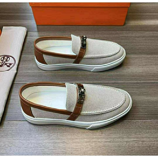 에르메스 게임 켈리 로퍼 -브라운-