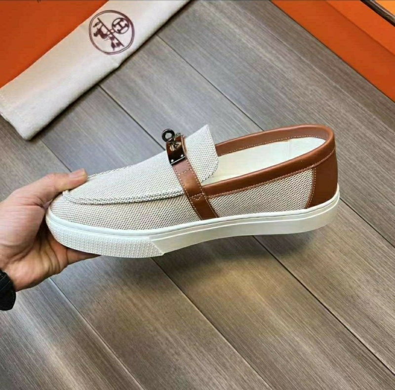 에르메스 게임 켈리 로퍼 -브라운-