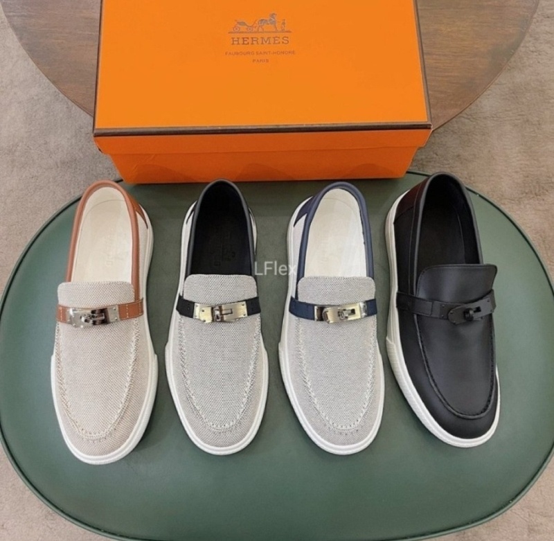 에르메스 게임 켈리 로퍼 -블랙-