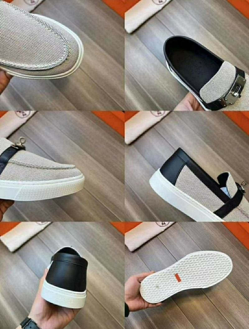 에르메스 게임 켈리 로퍼 -블랙-