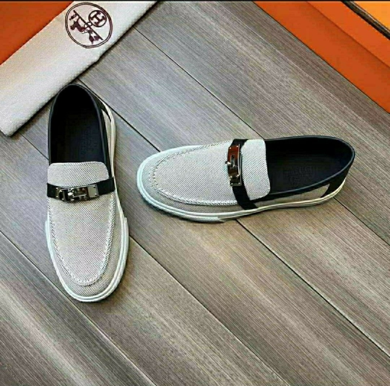 에르메스 게임 켈리 로퍼 -블랙-