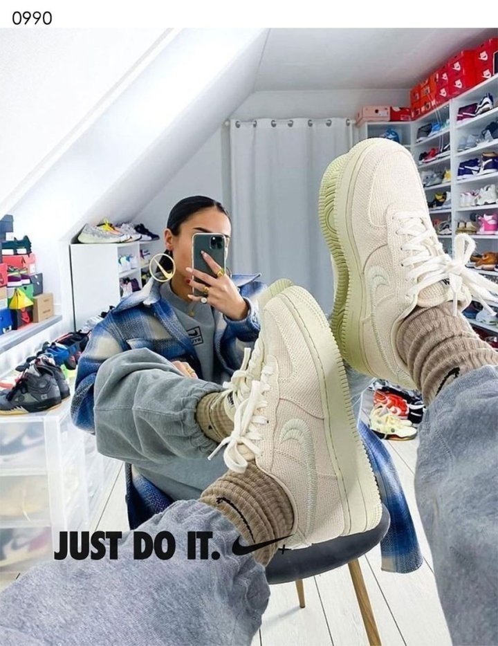 나이키 x 스투시 포스 1 로우 파슬