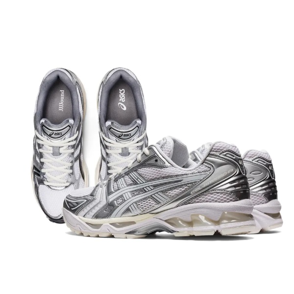 아식스 x JJJ자운드 젤 카야노 14 실버 화이트