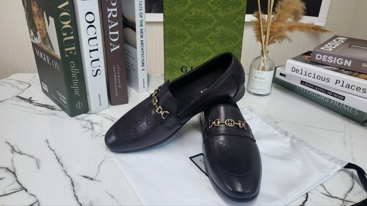 구찌 ED 홀스빗 가죽로퍼