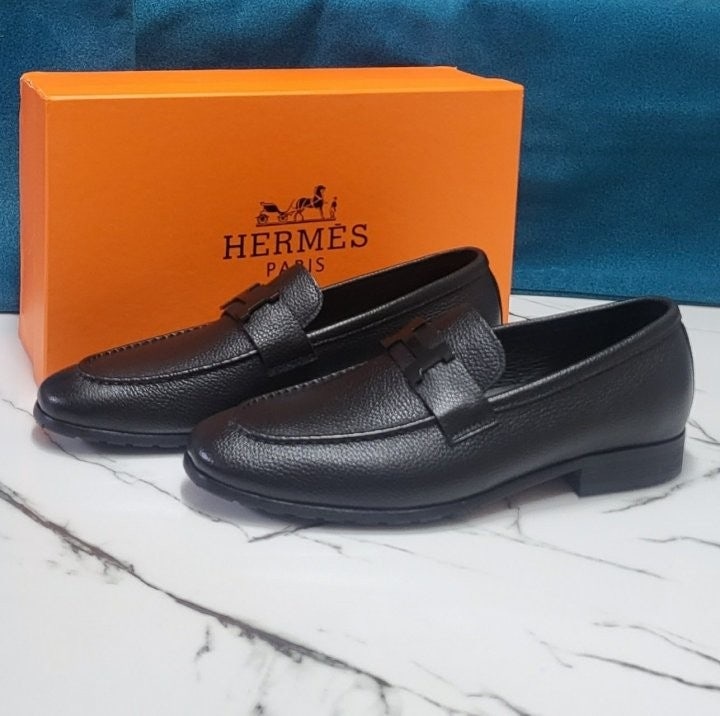 에르메스 파리 로퍼 블랙로고