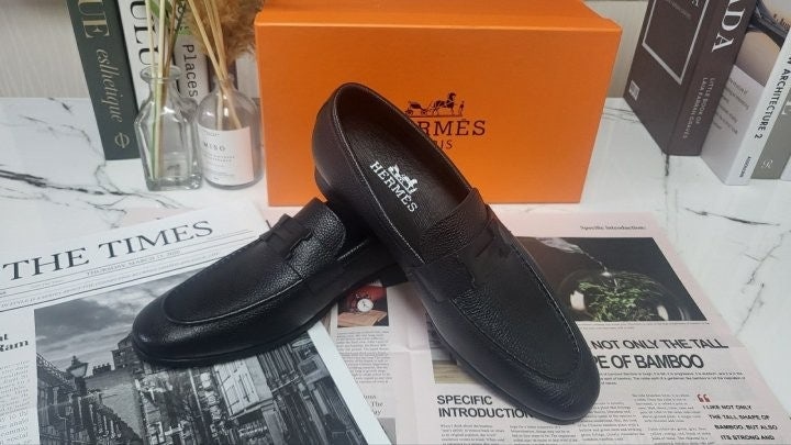 에르메스 파리 로퍼 블랙로고