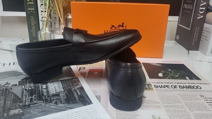 에르메스 파리 로퍼 블랙로고