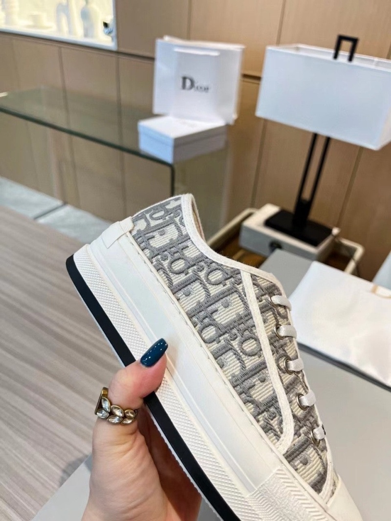 디올 워크앤디올 플랫폼 스니커즈 그레이 스톤 디올 오블리크