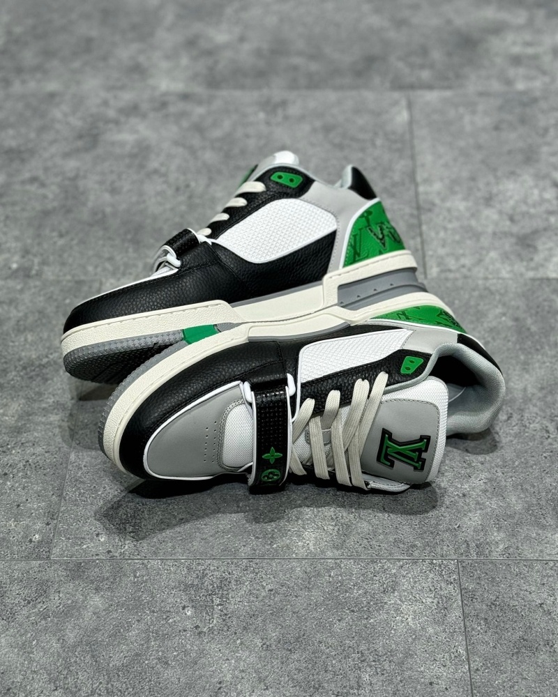 루이비통 LV 트레이너 스니커즈 모노그램 - 플라워 그린