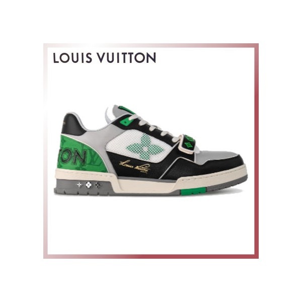 루이비통 LV 트레이너 스니커즈 모노그램 - 플라워 그린