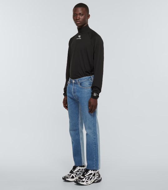 발렌시아가 러너 스니커즈 - 검흰