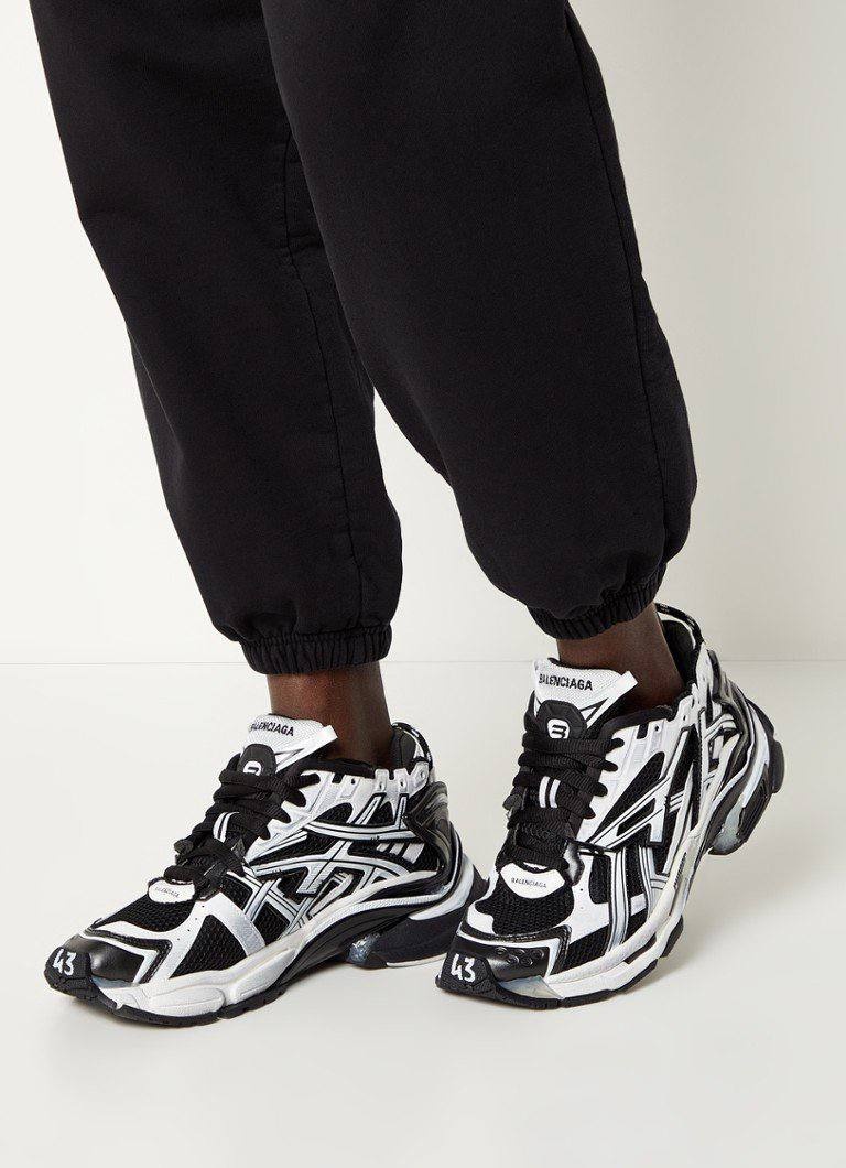 발렌시아가 러너 스니커즈 - 검흰